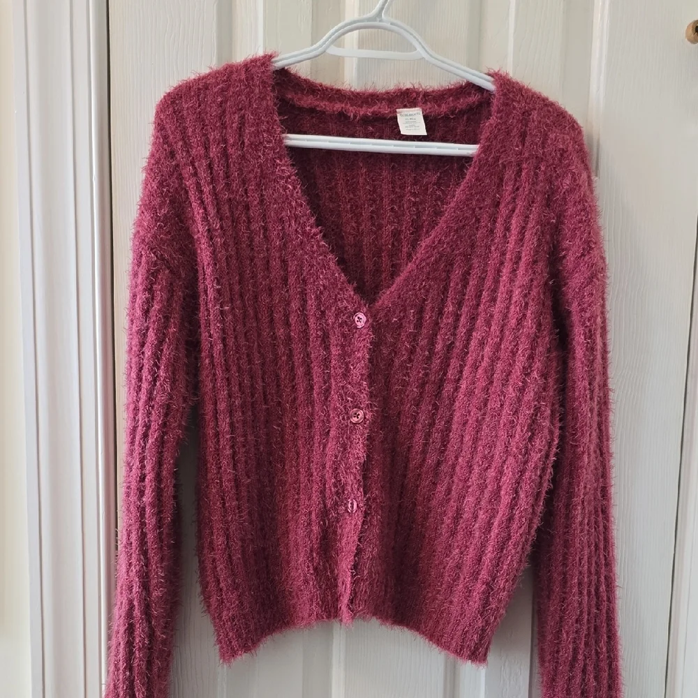 THEREABOUTS GIRLS PLUS MAUVE LONG SLEEVE PULLOVER SWEATER SIZE XL PLUS 18.5